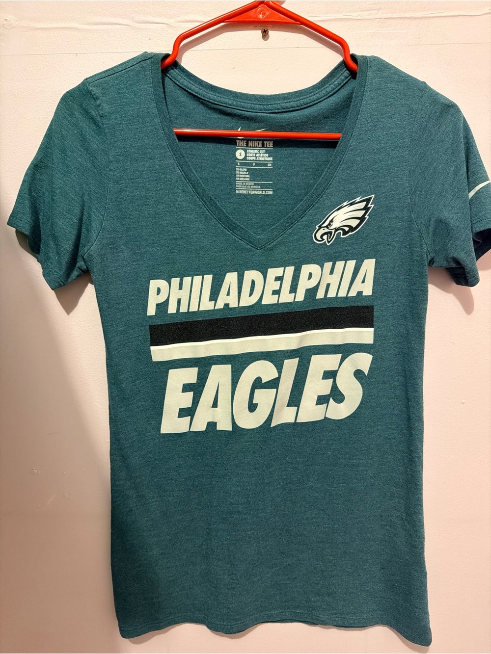 Nike Midnight Green Philadelphia Eagles V-Neck Tee - Small